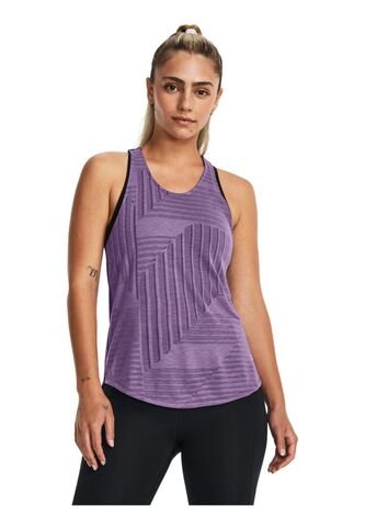 Camiseta Mujer UNDER ARMOUR STREAKER DECO DIAMON Purpura Under Armour Under Armour