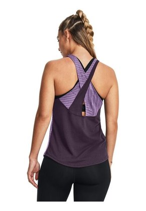Camiseta Mujer UNDER ARMOUR STREAKER DECO DIAMON Purpura Under Armour