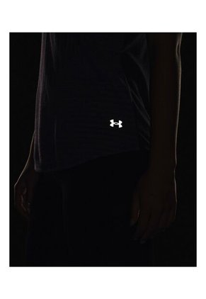 Camiseta Mujer UNDER ARMOUR STREAKER DECO DIAMON Purpura Under Armour