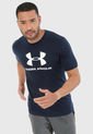 Camiseta Azul Navy-Blanco UNDER ARMOUR Sportstyle SS de Under Armour
