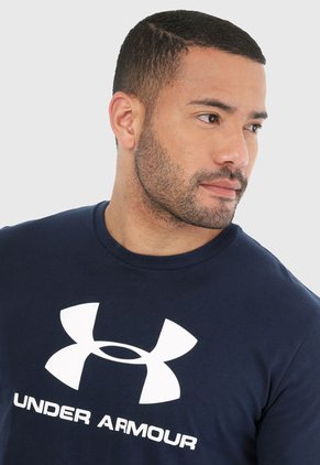 Camiseta Azul Navy-Blanco UNDER ARMOUR Sportstyle SS