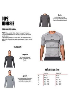 Camiseta De Compresión Manga Larga HG Armour Para Hombre 1361524-001-N11 Under Armour