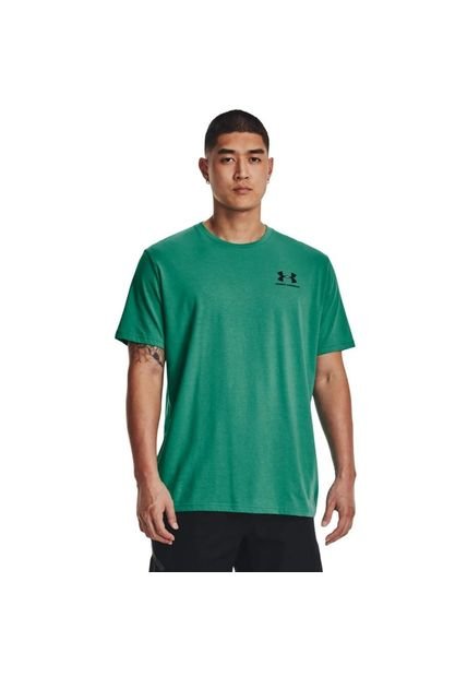 Camiseta Under Armour Sportstyle Lc Ss-Verde