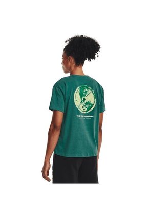 Camiseta UA PJT ROCK GLOBE SS Verde MUJER 1376917-722-5VR Under Armour