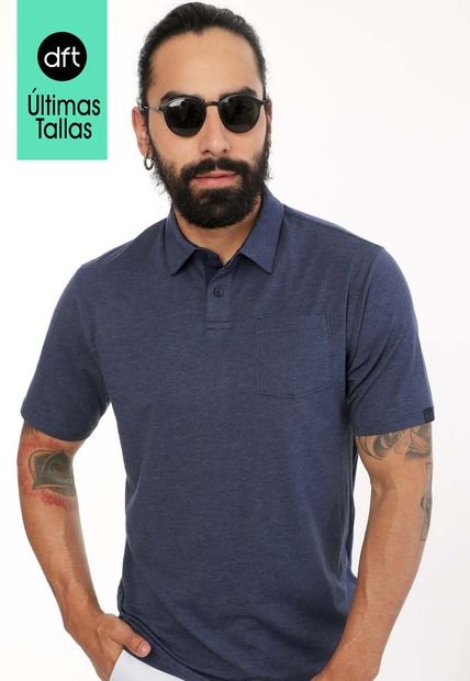 Polo Azul UNDER ARMOUR Charged Cotton® Scramble