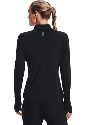 Camiseta Manga Larga Qlifier Run 2.0 1/2 Zip Para Mujer Negro 1365632-001-N11 Under Armour