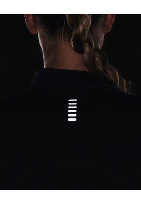 Camiseta Manga Larga Qlifier Run 2.0 1/2 Zip Para Mujer Negro 1365632-001-N11 Under Armour