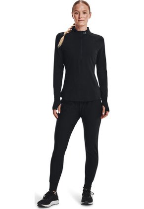 Camiseta Manga Larga Qlifier Run 2.0 1/2 Zip Para Mujer Negro 1365632-001-N11 Under Armour