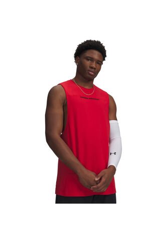 Camiseta Sin Mangas Hombre Under Armour HOOPS TRAINING TANK Rojo Under Armour Under Armour