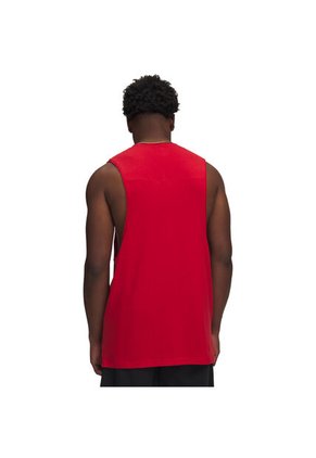 Camiseta Sin Mangas Hombre Under Armour HOOPS TRAINING TANK Rojo Under Armour