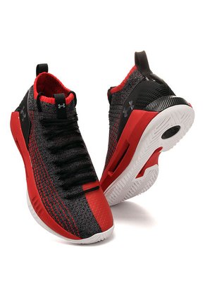 Tenis Basketball Gris-Negro-Rojo UNDER ARMOUR Heat Seeker