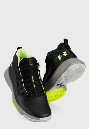 Tenis Basketball Negro-Verde UNDER ARMOUR Basquetbol UA Lockdown 4
