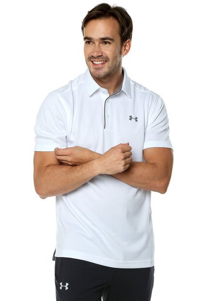 Polo Blanco UNDER ARMOUR Tech