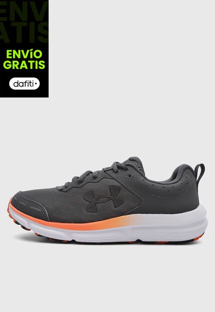Tenis UNDER ARMOUR Charged Assert 10 Gris Oscuro