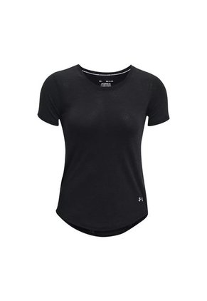 Camiseta Under Armpur Streaker Mujer-Negro
