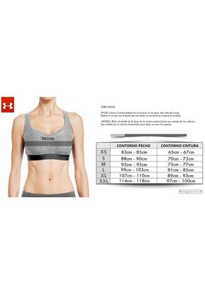 Top Under Armour Thntcs Mid Padless Mujer-Rosa