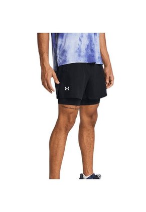 Pantaloneta Under Armour Launch 5 2N1 Hombre-Negro