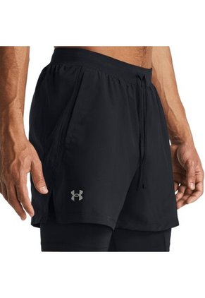 Pantaloneta Under Armour Launch 5 2N1 Hombre-Negro