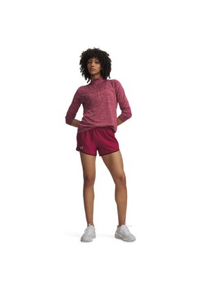 Short Mujer Under Armour Fly By 3 Shorts Rojo Under Armour