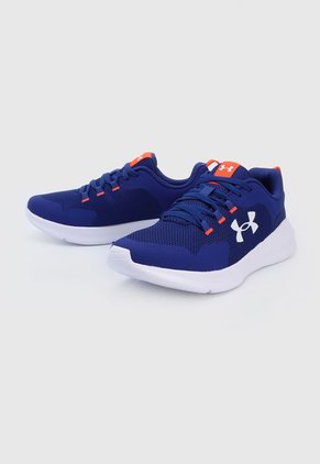 Tenis Running Azul-Blanco-Naranja Neón UNDER ARMOUR Essential