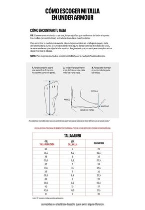 Zapatilla UA W CHARGED ASSERT 3024591-002-N11 Under Armour