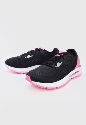 Tenis Running Negro-Blanco-Rosa Neón UNDER ARMOUR HOVR Sonic 5