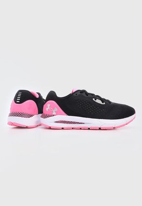 Tenis Running Negro-Blanco-Rosa Neón UNDER ARMOUR HOVR Sonic 5