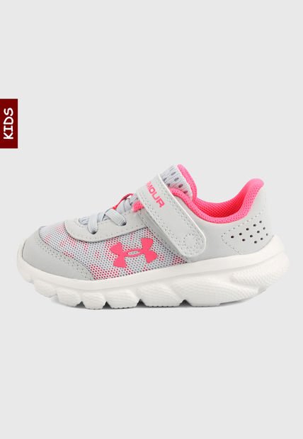 Tenis Running Gris-Coral Under Armour Kids UA Inf Assert 8