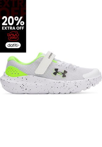Tenis Niño Under Armour UA BPS SURGE 4 AC Blanco Under Armour Under Armour