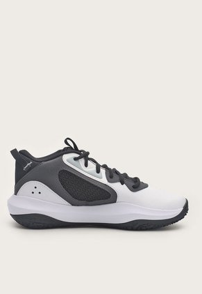 Tenis Basketball Blanco-Negro-Gris UNDER ARMOUR Lockdown 6