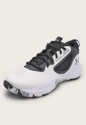 Tenis Basketball Blanco-Negro-Gris UNDER ARMOUR Lockdown 6