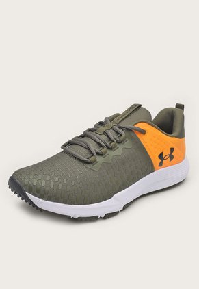 Tenis Training Verde Oliva-Naranja-Negro UNDER ARMOUR Charged Engage 2