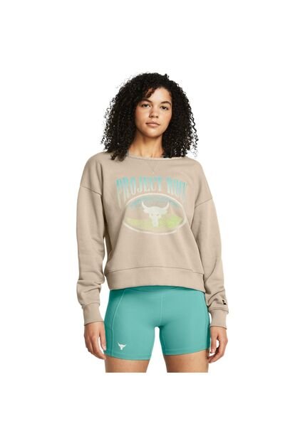 Buzo Mujer UNDER ARMOUR PJT RCK HW TERRY LS Marrón Under Armour