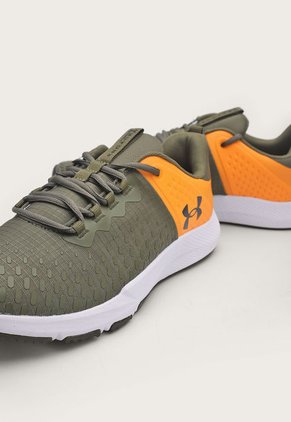 Tenis Training Verde Oliva-Naranja-Negro UNDER ARMOUR Charged Engage 2