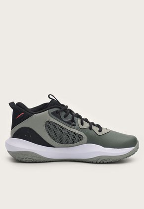Tenis Basketball Verde Oliva-Blanco-Negro UNDER ARMOUR Lockdown 6