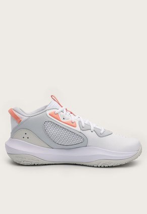 Tenis Basketball Blanco-Gris-Salmón UNDER ARMOUR Lockdown 6