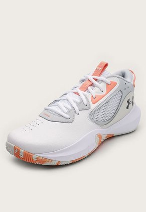 Tenis Basketball Blanco-Gris-Salmón UNDER ARMOUR Lockdown 6