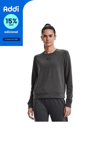 TOP GRIS MUJER RIVAL TERRY CREW 1369856-010-Y81 Under Armour Under Armour