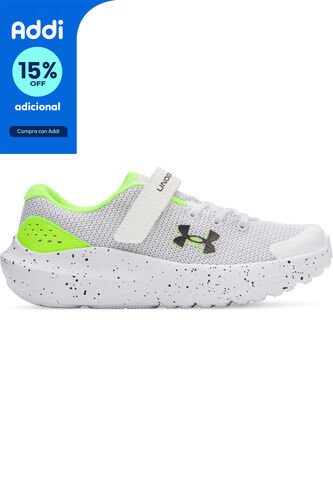 Tenis Niño Under Armour UA BPS SURGE 4 AC Blanco Under Armour Under Armour