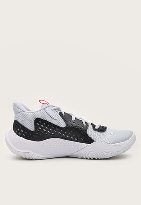 Tenis Basketball Gris-Coral-Negro UNDER ARMOUR Jet '23