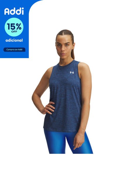 Camiseta Mujer Under Armour TECH TANK TWIST Azul Under Armour