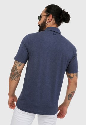 Polo Azul UNDER ARMOUR Charged Cotton® Scramble
