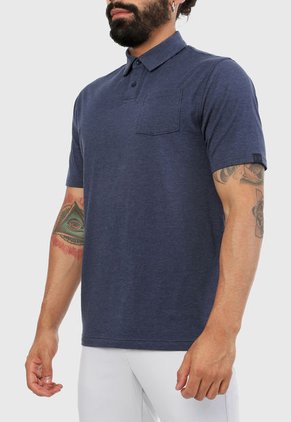 Polo Azul UNDER ARMOUR Charged Cotton® Scramble