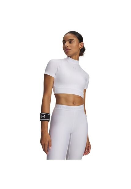 Camiseta Mujer Under Armour HEATGEAR CROP MCK SS Blanco Under Armour