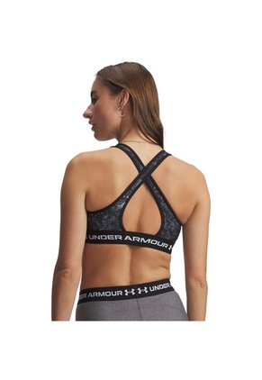 Sujetador Mujer Under Armour CROSSBACK MID PRINT Negro Under Armour