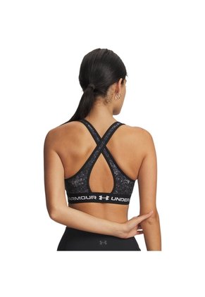 Sujetador Mujer Under Armour CROSSBACK MID PRINT Negro Under Armour