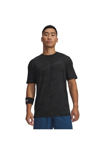 Camiseta Hombre Under Armour VNSH ENRG PRINTED SS Negro Under Armour