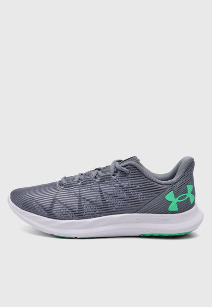 Tenis Running Gris-Blanco-Verde UNDER ARMOUR Charged Speed Swift
