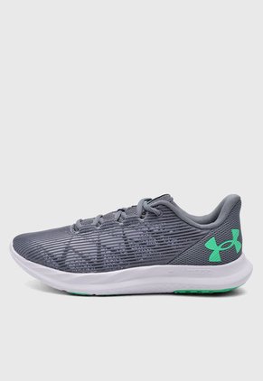 Tenis Running Gris-Blanco-Verde UNDER ARMOUR Charged Speed Swift