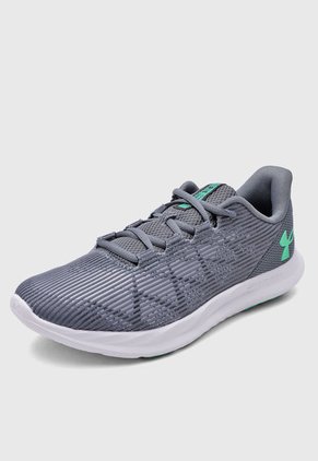 Tenis Running Gris-Blanco-Verde UNDER ARMOUR Charged Speed Swift